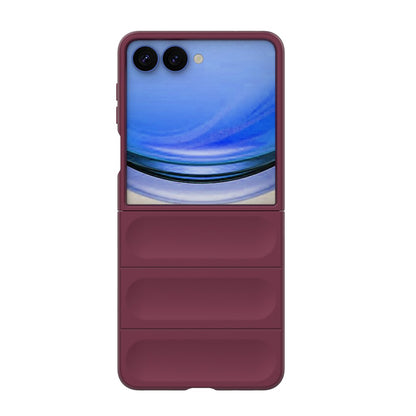 Fodral för Samsung Galaxy Z Flip8 F776, Techsuit, Magic Shield, Vinröd
