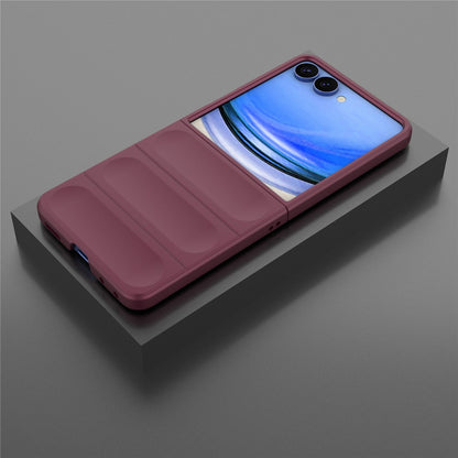 Fodral för Samsung Galaxy Z Flip8 F776, Techsuit, Magic Shield, Vinröd