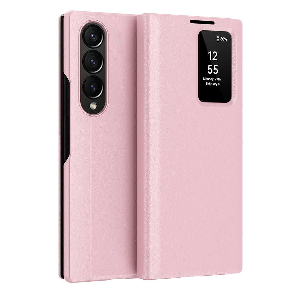 Fodral för Samsung Galaxy Z Fold3 5G F926, Techsuit, SmartView, Rosa
