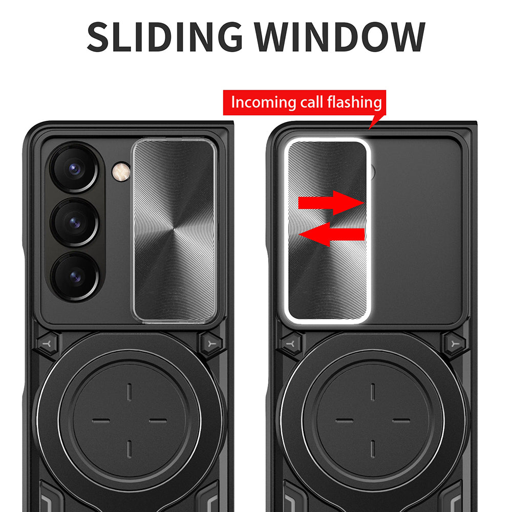Fodral för Samsung Galaxy Z Fold6 F956, Techsuit, CamGuard Pro, Roséguld