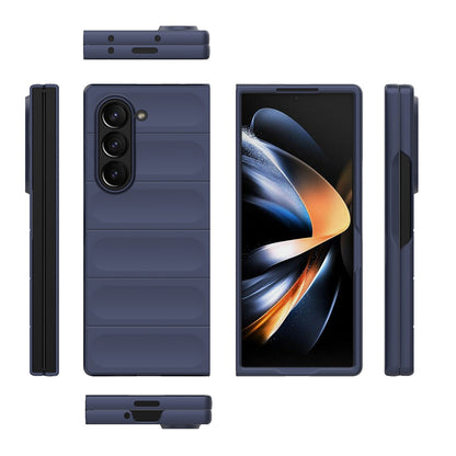 Fodral för Samsung Galaxy Z Fold6 F956, Techsuit, Magic Shield, Vinröd