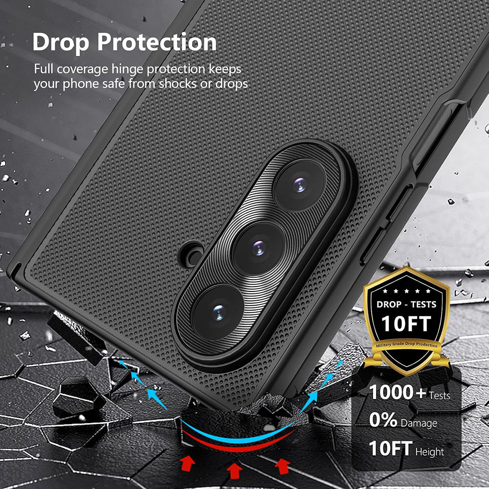 Fodral för Samsung Galaxy Z Fold7 F966, Nillkin, Super Frosted Shield, Svart