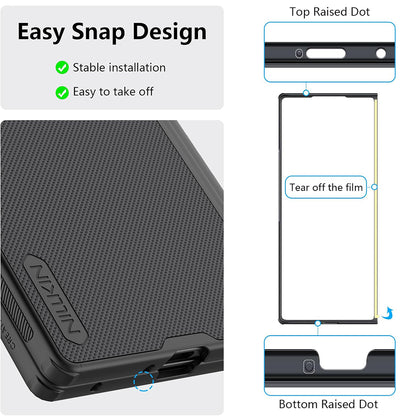 Fodral för Samsung Galaxy Z Fold7 F966, Nillkin, Super Frosted Shield, Svart