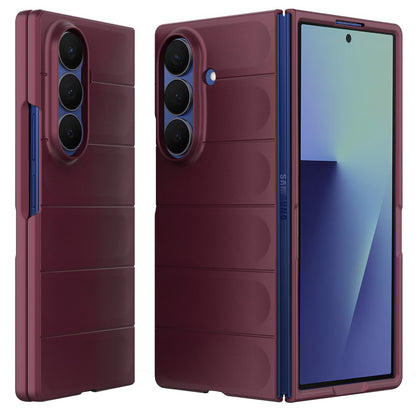 Fodral för Samsung Galaxy Z Fold7 F966, Techsuit, Magic Shield, Vinröd