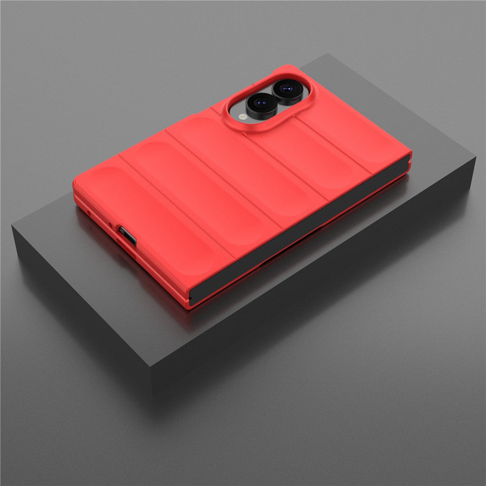 Fodral för Samsung Galaxy Z Fold8 F976, Techsuit, Magic Shield, Röd