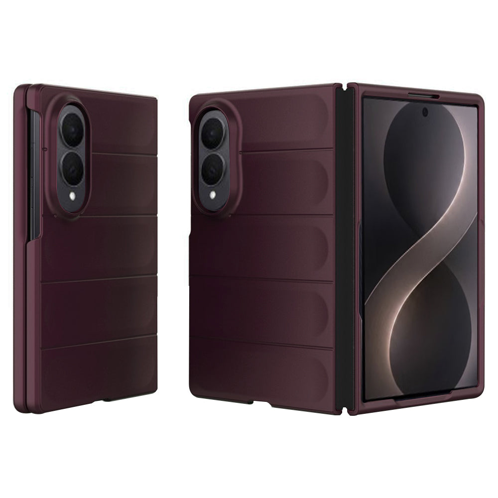 Fodral för Samsung Galaxy Z Fold8 F976, Techsuit, Magic Shield, Vinröd