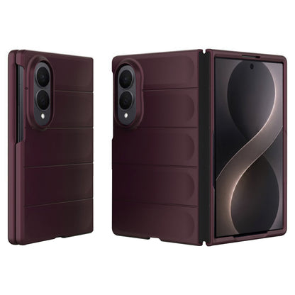 Fodral för Samsung Galaxy Z Fold8 F976, Techsuit, Magic Shield, Vinröd