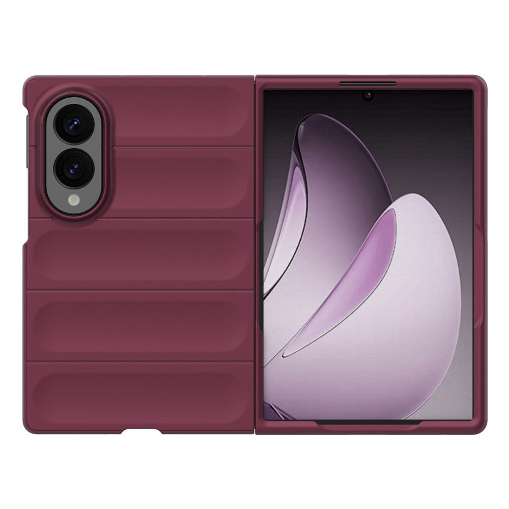 Fodral för Samsung Galaxy Z Fold8 F976, Techsuit, Magic Shield, Vinröd