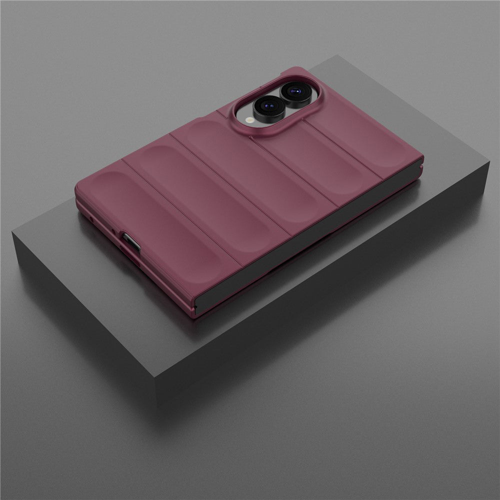 Fodral för Samsung Galaxy Z Fold8 F976, Techsuit, Magic Shield, Vinröd