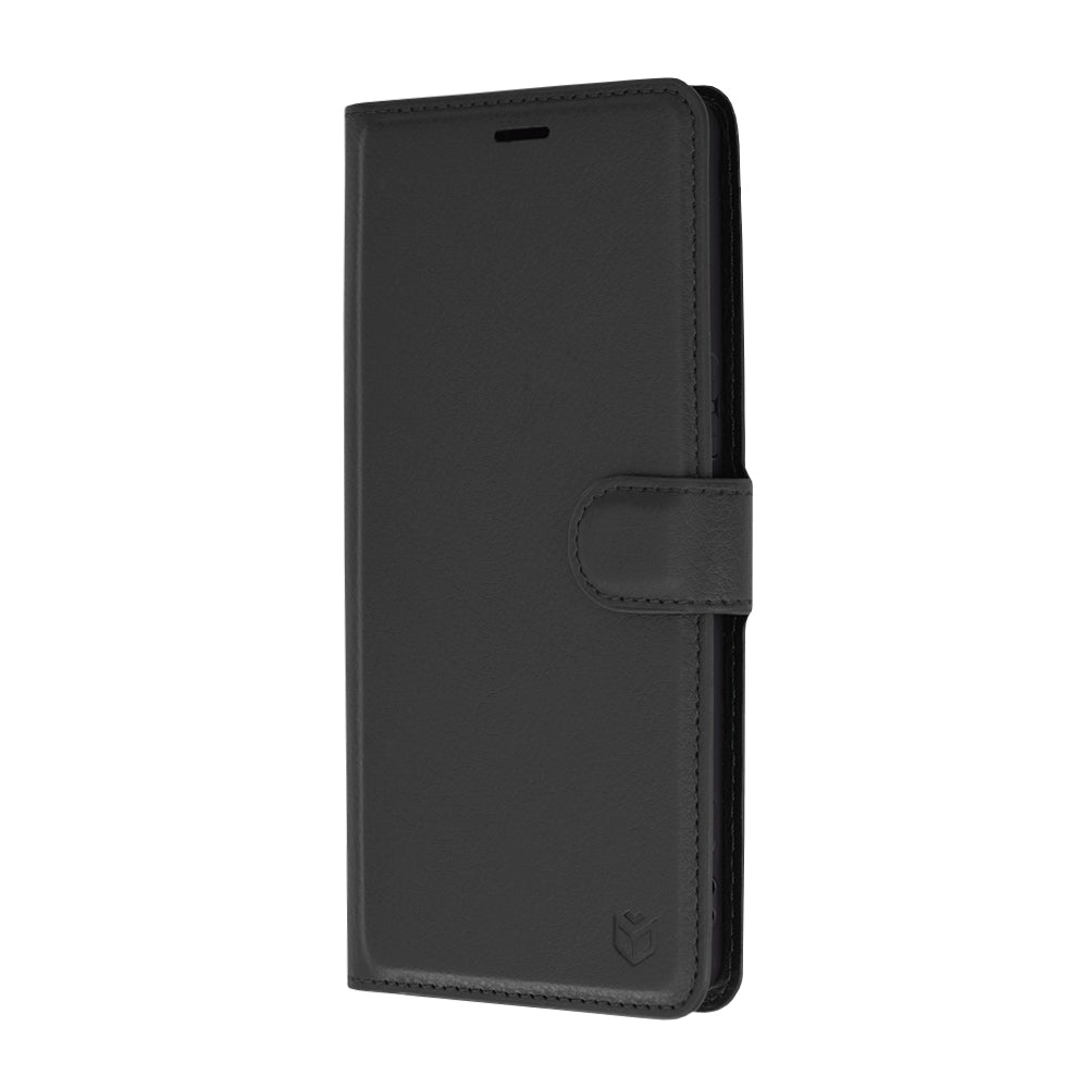 Fodral för Sony Xperia 1 VI, Techsuit, Leather Folio, Svart