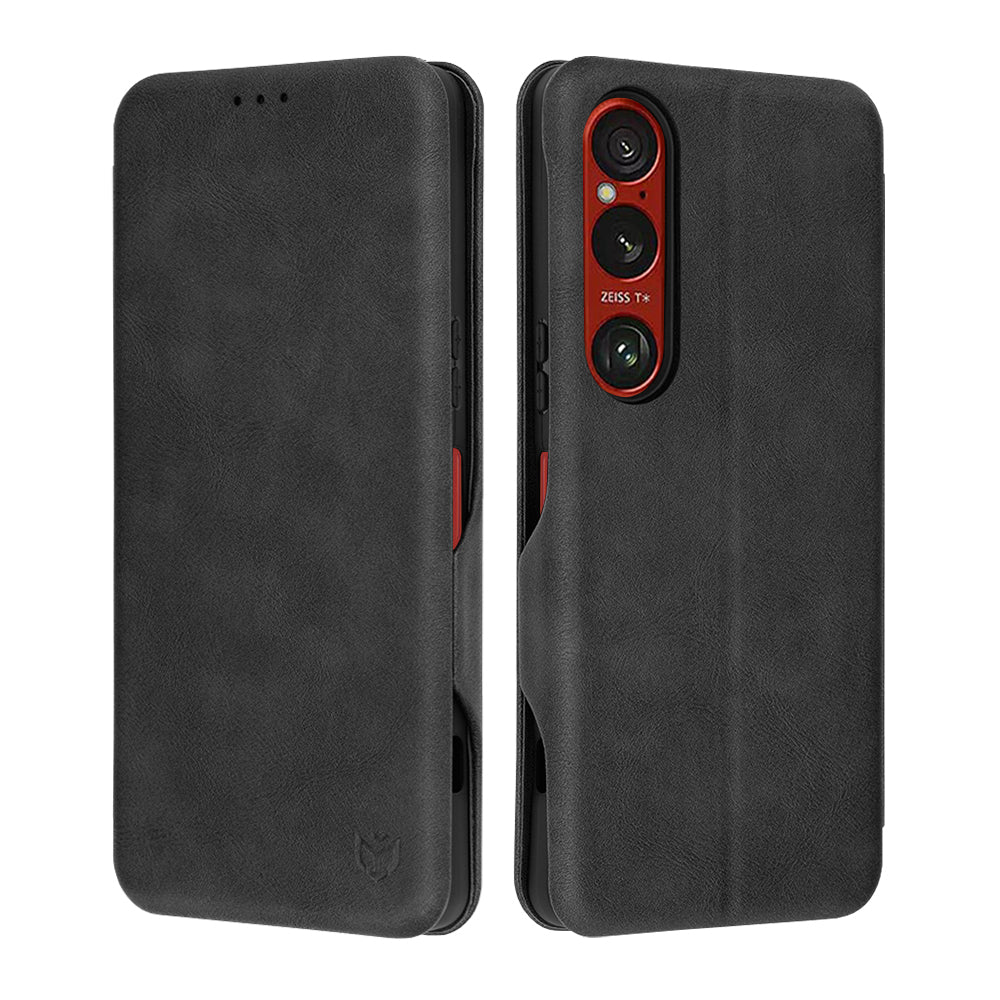 Fodral för Sony Xperia 1 VI, Techsuit, Safe Wallet Plus, Svart