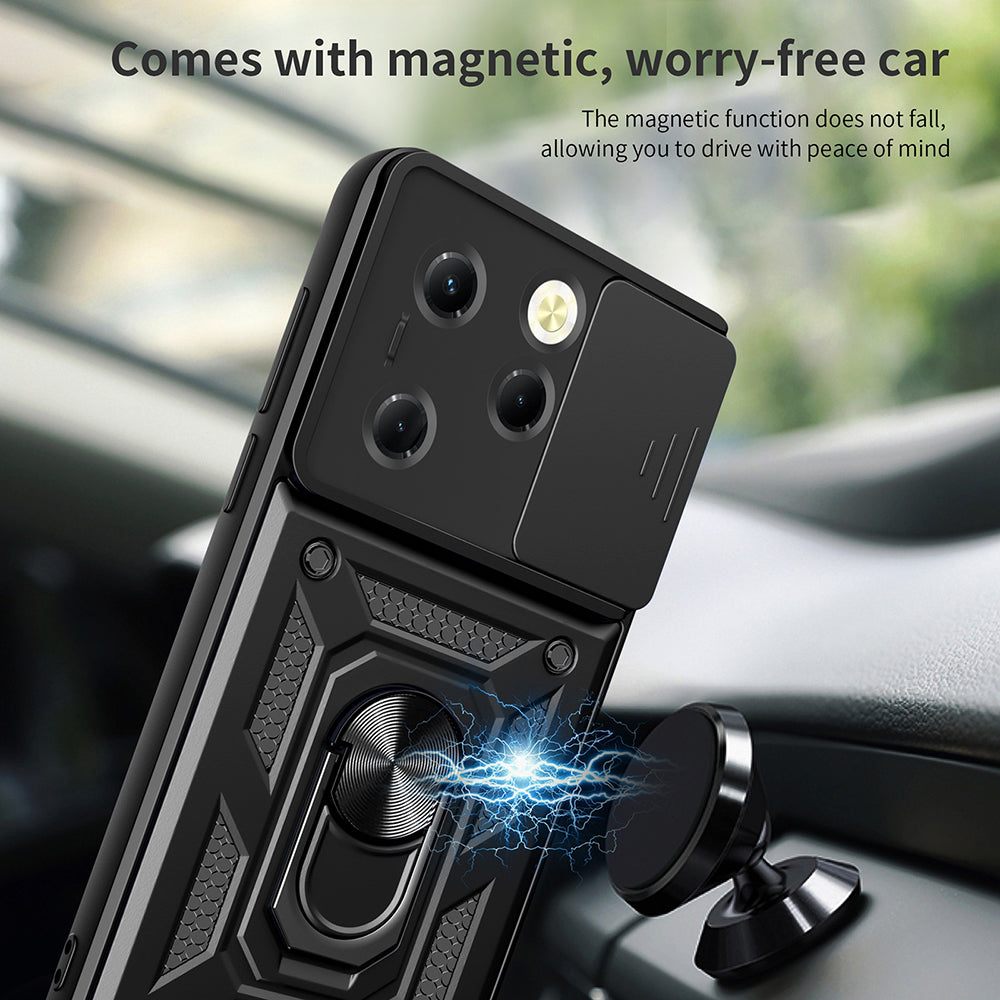 Fodral för Tecno Spark 20 Pro / Infinix Hot 40 / Hot 40 Pro, Techsuit, CamShield, Svart