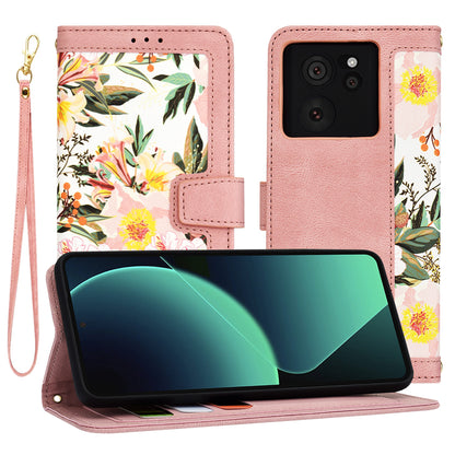 Fodral för Xiaomi 13T Pro / 13T, Techsuit, FlipCraft, Rosa