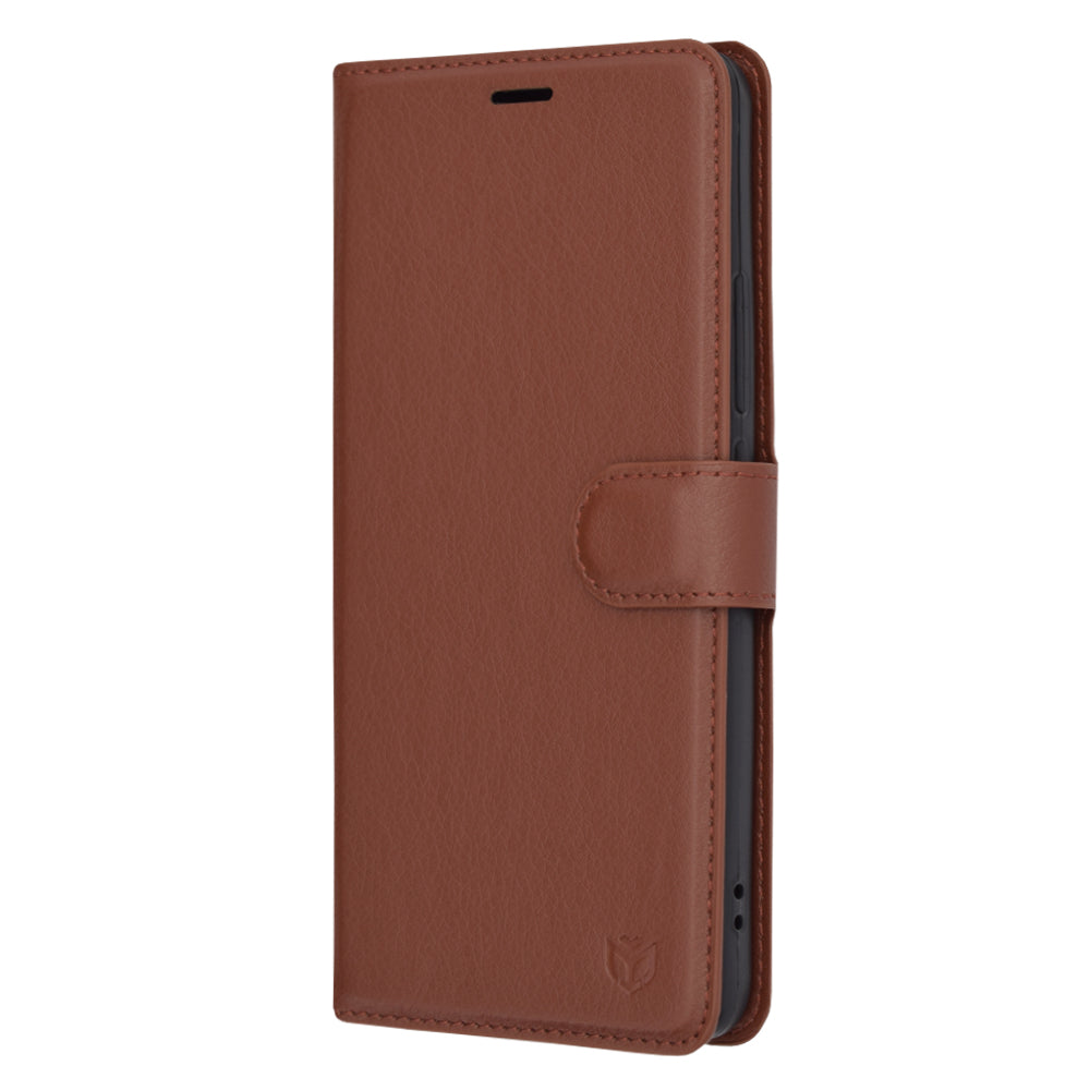 Fodral för Xiaomi 13T Pro / 13T, Techsuit, Leather Folio, Brun