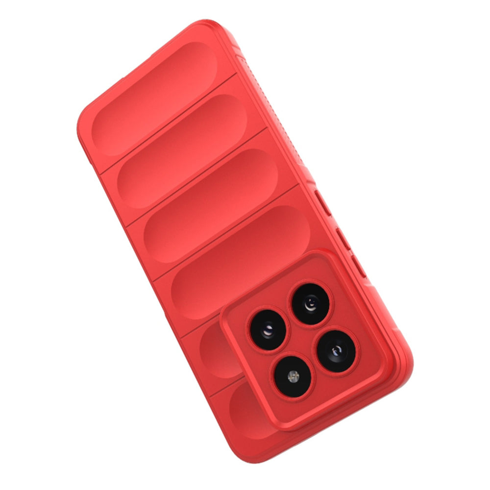 Fodral för Xiaomi 14 Pro, Techsuit, Magic Shield, Vinröd