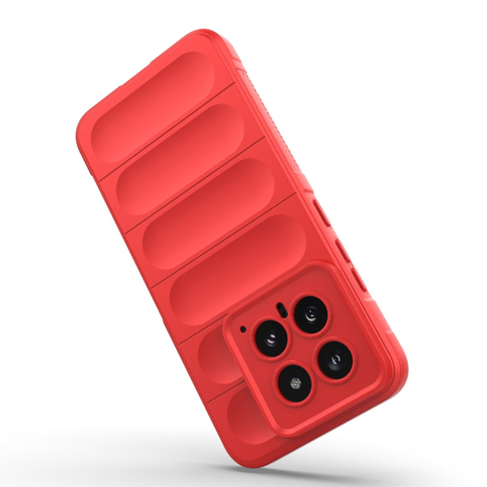 Skyddsfodral för Xiaomi 14, Techsuit, Magic Shield, Körsbärsröd