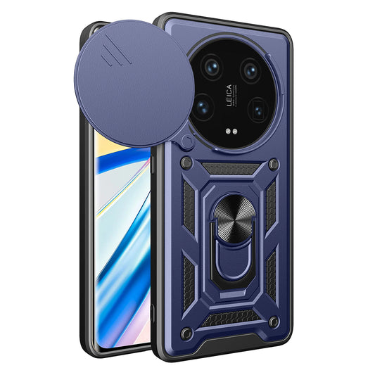 Fodral för Xiaomi 14 Ultra, Techsuit, CamShield, Blå