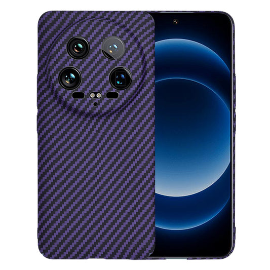 Fodral för Xiaomi 14 Ultra, Techsuit, Carbonite FiberShell, Lila