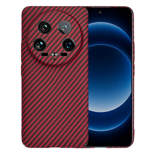 Fodral för Xiaomi 14 Ultra, Techsuit, Carbonite FiberShell, Röd