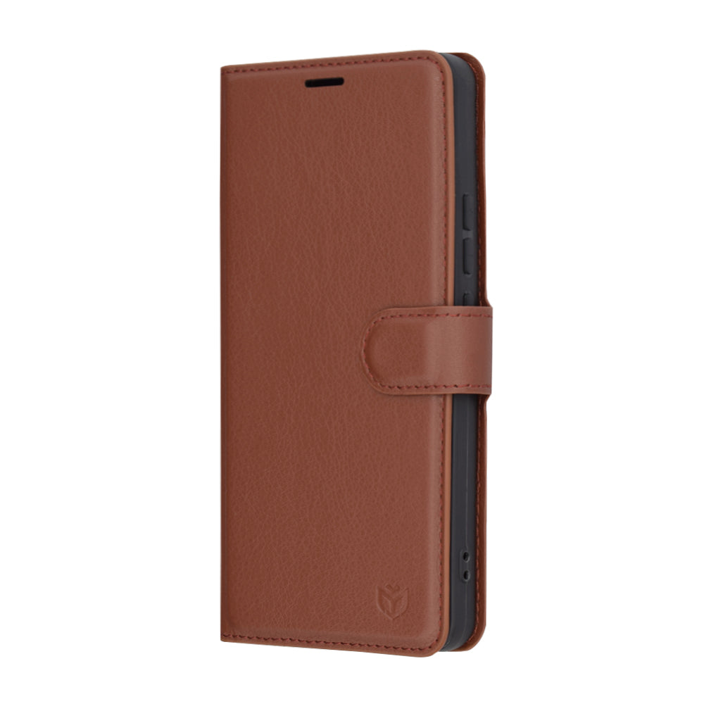 Fodral för Xiaomi 14T Pro, Techsuit, Leather Folio, Brun
