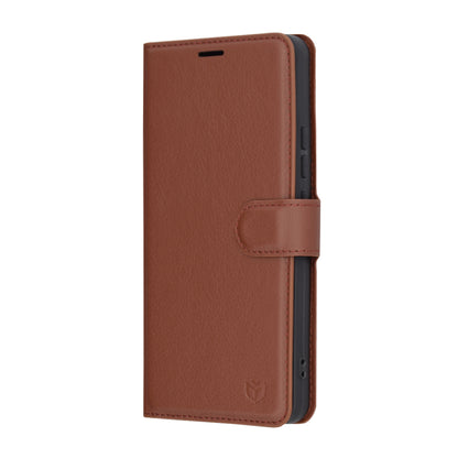 Fodral för Xiaomi 14T Pro, Techsuit, Leather Folio, Brun