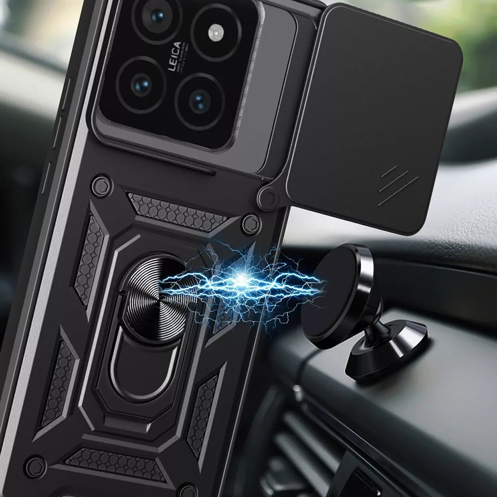 Fodral för Xiaomi 15 Pro, Techsuit, CamShield, Svart