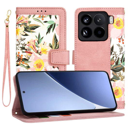 Fodral för Xiaomi 15 Pro, Techsuit, FlipCraft, Rosa