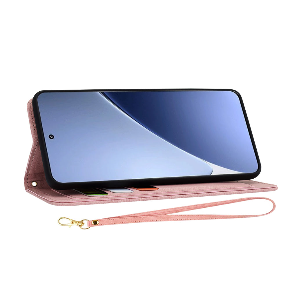 Fodral för Xiaomi 15 Pro, Techsuit, FlipCraft, Rosa