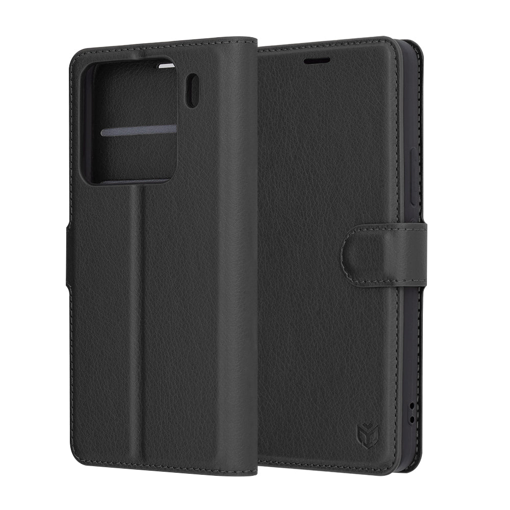Fodral för Xiaomi 15 Pro, Techsuit, Leather Folio, Svart