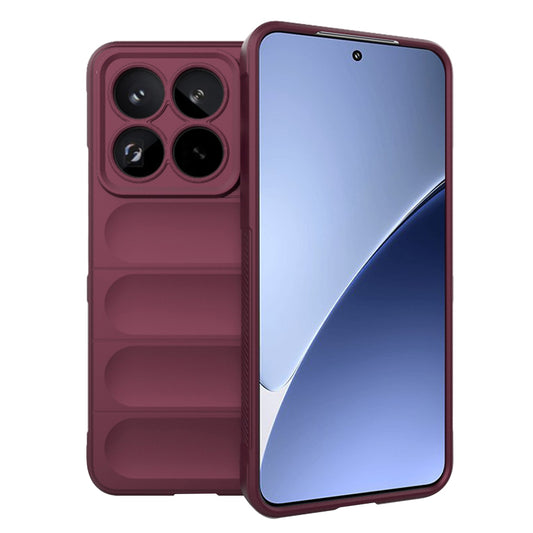 Fodral för Xiaomi 15 Pro, Techsuit, Magic Shield, Vinröd