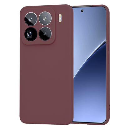 Fodral för Xiaomi 15 Pro, Techsuit, SoftFlex, Vinröd
