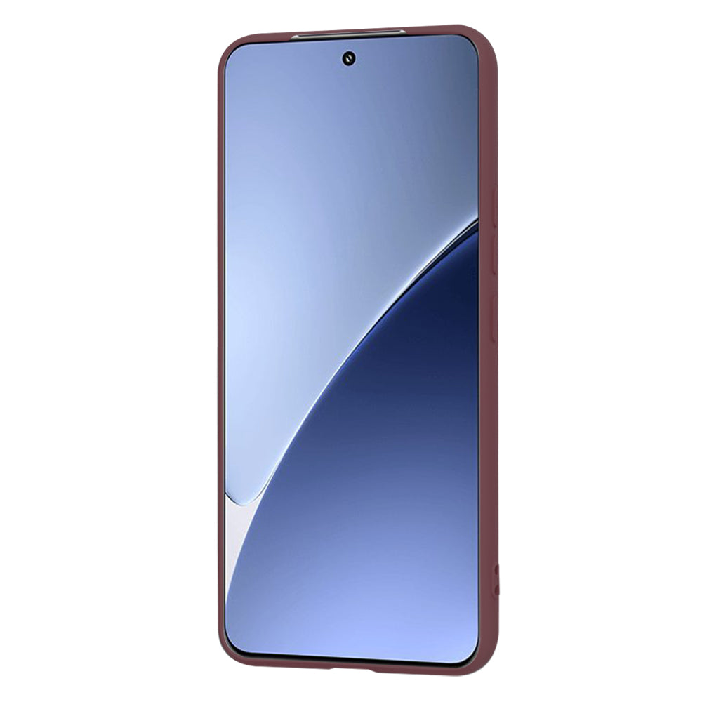 Fodral för Xiaomi 15 Pro, Techsuit, SoftFlex, Vinröd