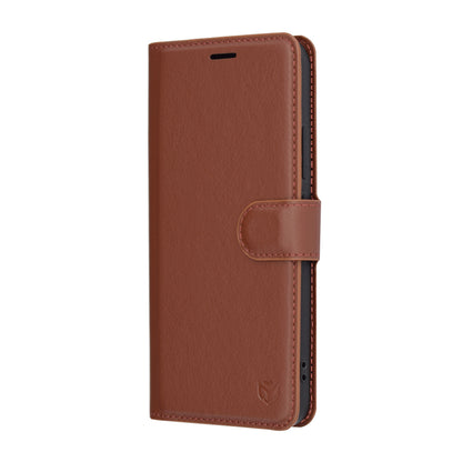 Fodral för Xiaomi 15, Techsuit, Leather Folio, Brun