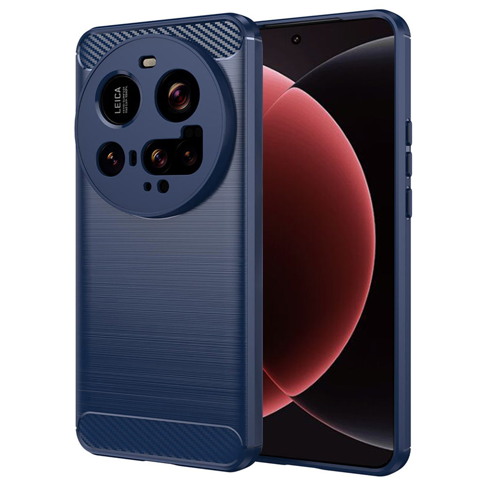 Fodral för Xiaomi 15 Ultra, Techsuit, Kolfiber, Blå