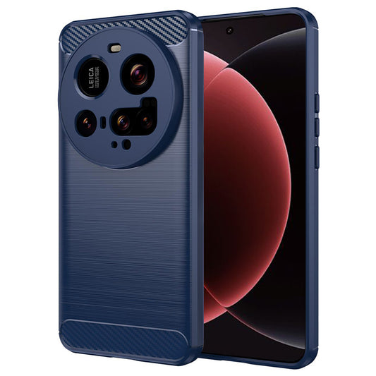 Fodral för Xiaomi 15 Ultra, Techsuit, Kolfiber, Blå