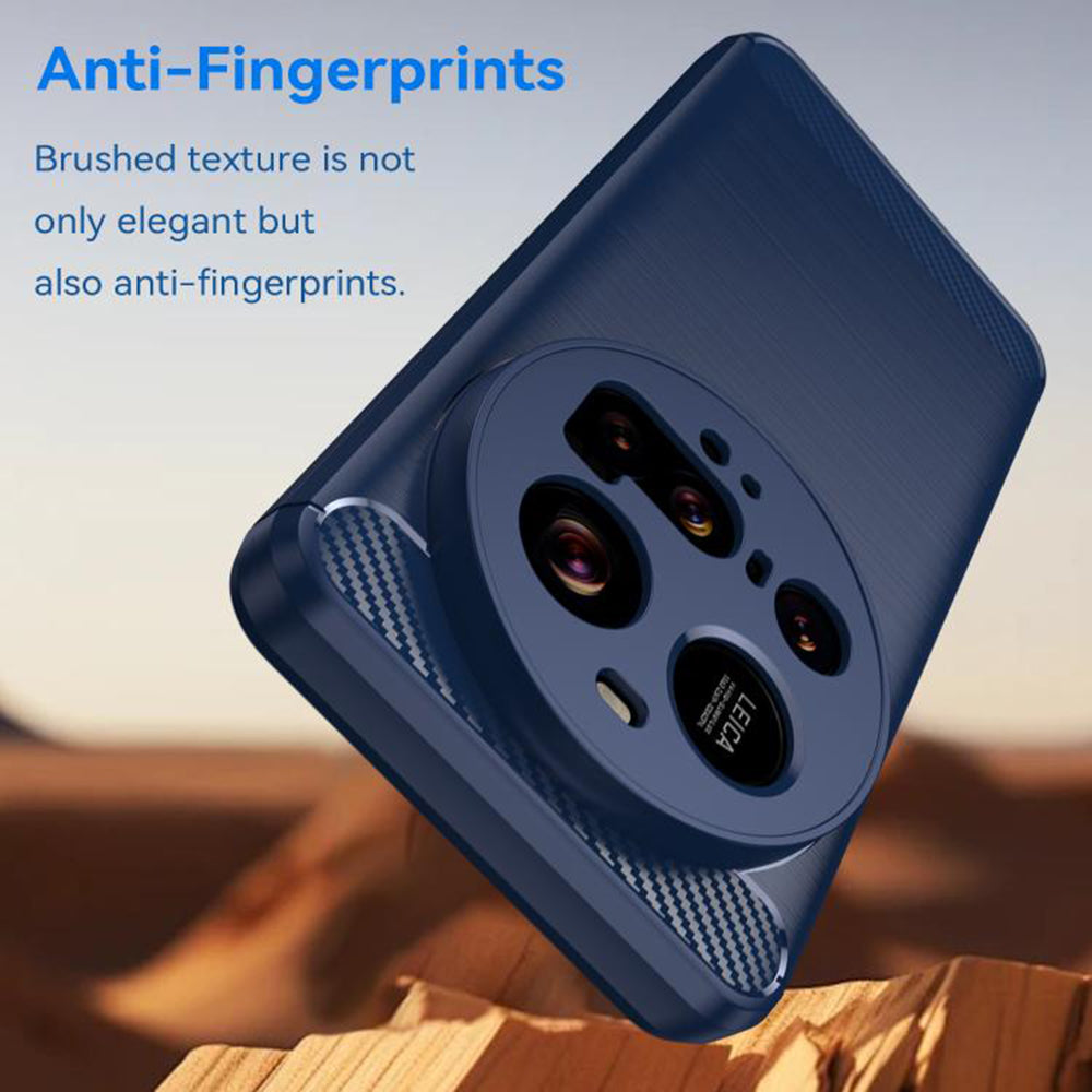 Fodral för Xiaomi 15 Ultra, Techsuit, Kolfiber, Blå