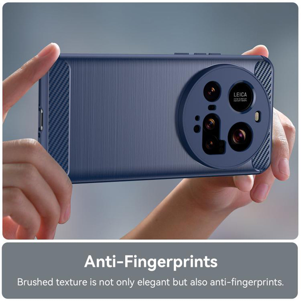 Fodral för Xiaomi 15 Ultra, Techsuit, Kolfiber, Blå