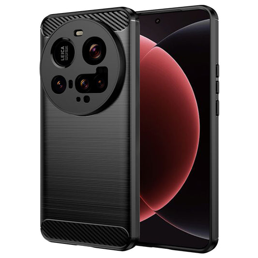 Fodral för Xiaomi 15 Ultra, Techsuit, Kolfiber, Svart