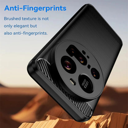 Fodral för Xiaomi 15 Ultra, Techsuit, Kolfiber, Svart