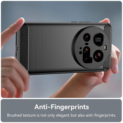 Fodral för Xiaomi 15 Ultra, Techsuit, Kolfiber, Svart