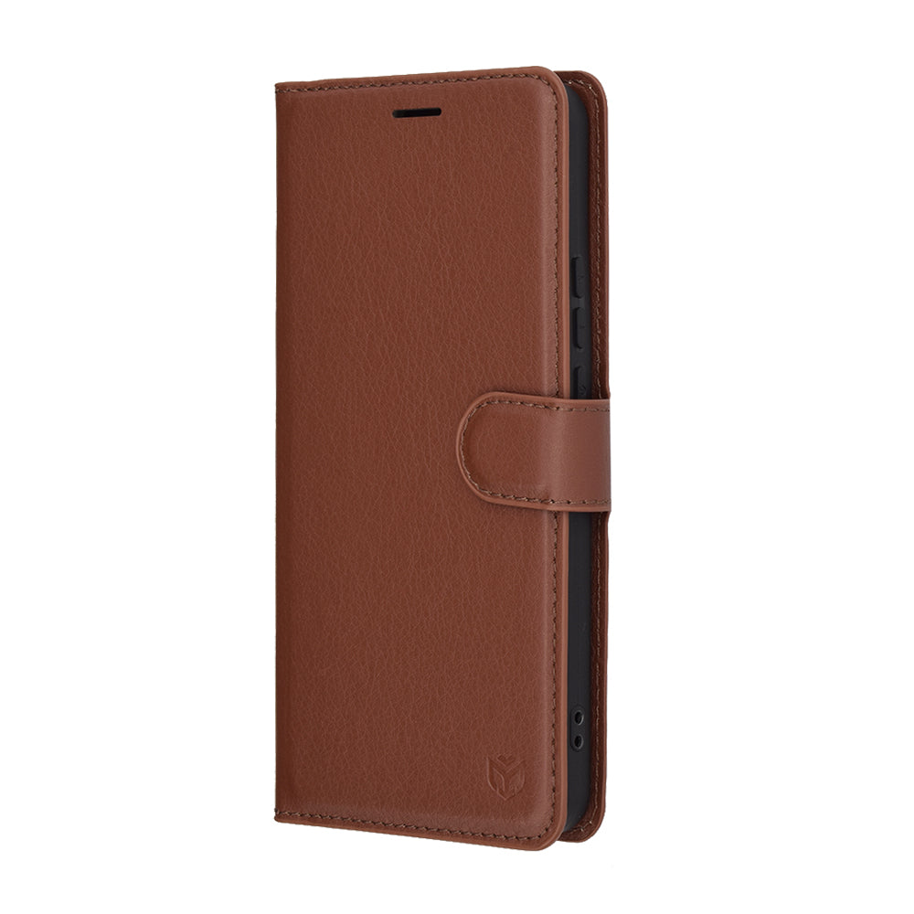 Fodral för Xiaomi 15 Ultra, Techsuit, Leather Folio, Brun