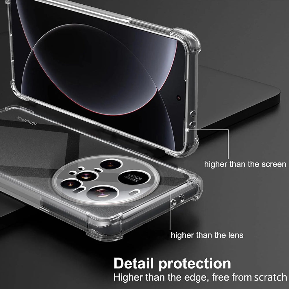Fodral för Xiaomi 15 Ultra, Techsuit, Stötsäker Klar, Transparent