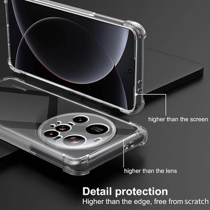 Fodral för Xiaomi 15 Ultra, Techsuit, Stötsäker Klar, Transparent