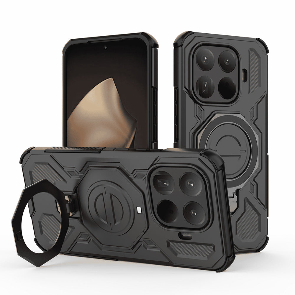 Fodral för Xiaomi 15T Pro, Techsuit, Carbon Shield Pro, Svart