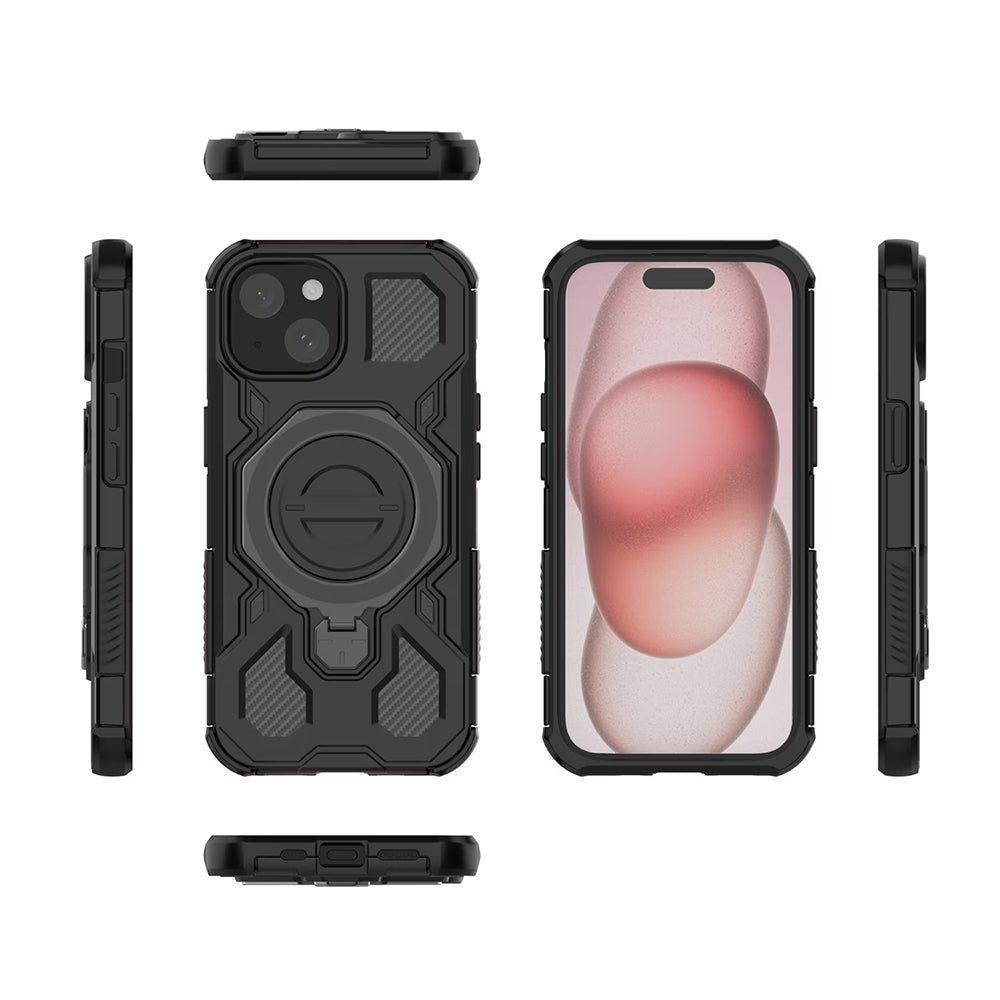 Fodral för Xiaomi 15T Pro, Techsuit, Carbon Shield Pro, Svart