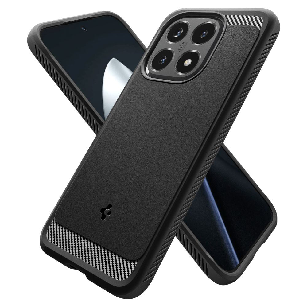 Fodral för Xiaomi 15T, Spigen, Rugged Armor, Mattsvart