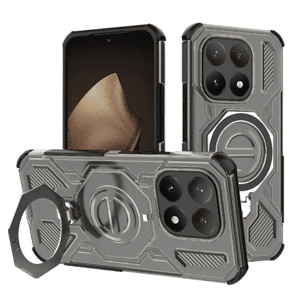 Fodral för Xiaomi 15T, Techsuit, Carbon Shield Pro, Ljus Svart