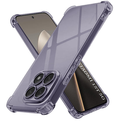 Skyddsfodral för Xiaomi 15T, Techsuit, Stötsäkert genomskinligt, Svart