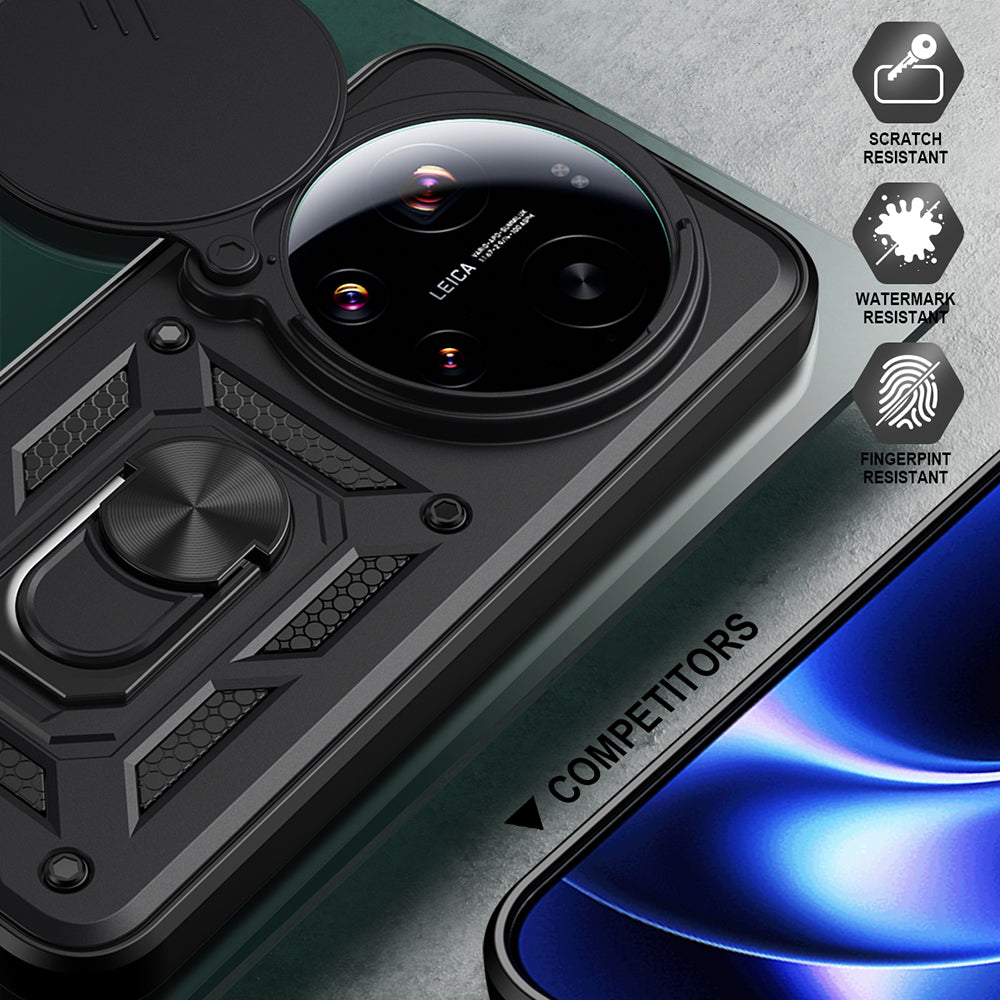 Skyddsfodral för Xiaomi 17 Ultra, Techsuit, CamShield, Svart