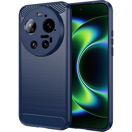 Skyddsfodral för Xiaomi 17 Ultra, Techsuit, Kolfiber, Blå